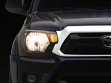 Factory Style Headlights with Amber Corner Lights; Black Housing; Clear Lens (12-15 Tacoma)