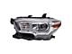 Headlights; Chrome Housing; Clear Lens (16-23 Tacoma w/ Factory Halogen Headlights & Fog Lights)