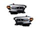 Headlights; Chrome Housing; Clear Lens (21-23 Tacoma, Excluding TRD)