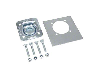 Heavy Duty Bolt-On Recessed Mount D-Ring with Back Plate