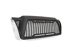 Honeycomb Upper Replacement Grille with Amber Grille Lights; Black (05-11 Tacoma)