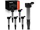 Ignition Coils; Set of Six; Black (16-23 3.5L Tacoma)