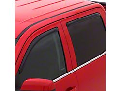 In-Channel Rain Guards; Front and Rear; Dark Smoke (16-23 Tacoma Double Cab)