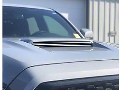 Inner Hood Scoop Line Accent; Gloss White (16-23 Tacoma)