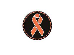 Kidney Cancer Ribbon Rated Badge (Universal; Some Adaptation May Be Required)