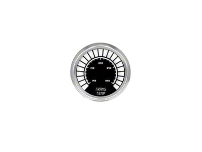 LED Analog Bargraph Transmission Temperature Gauge; 2-1/16-Inch; White; 140-340 Degrees (Universal; Some Adaptation May Be Required)