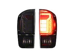 LED Tail Lights; Black Housing; Smoked Lens (16-23 Tacoma)