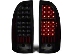 LED Tail Lights; Black Housing; Smoked Lens (05-15 Tacoma)