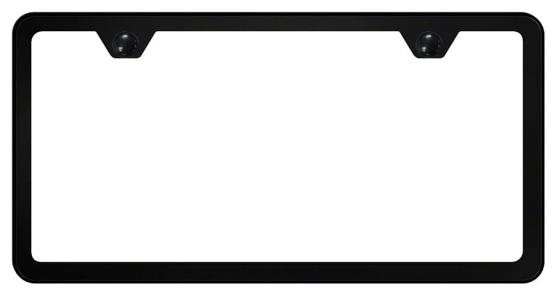 Tacoma 2-Hole Slimline License Plate Frame; Black Powder-Coated ...