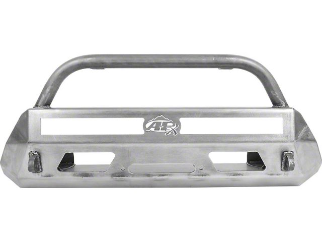 Low Profile Front Bumper with Center Hoop; Bare Steel (12-15 Tacoma)