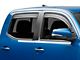 Low Profile Ventvisor Window Deflectors; Front and Rear; Matte Black (16-23 Tacoma Double Cab)