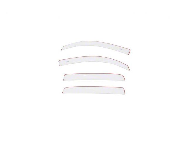 Low Profile Color-Match Ventvisor Window Deflectors; Front and Rear; Super White (16-23 Tacoma Double Cab)