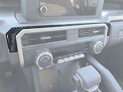 Lower Dash Accent Trim; Forged Carbon Fiber (2024 Tacoma)