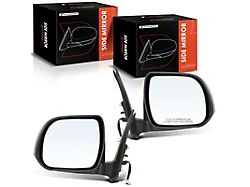 Manual Folding Mirrors; Black (12-15 Tacoma)