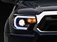 Light Bar DRL Projector Headlights; Matte Black Housing; Clear Lens (12-15 Tacoma)