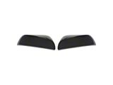 Chrome Delete Mirror Covers; Gloss Black (16-23 Tacoma)