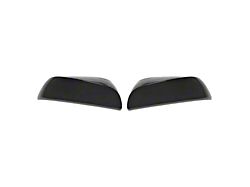 Chrome Delete Mirror Covers; Gloss Black (16-23 Tacoma)