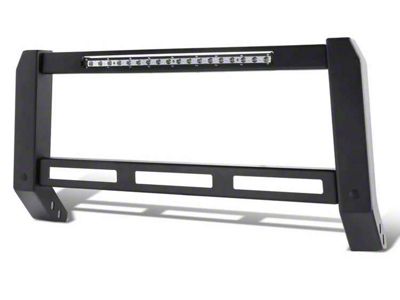 Modular Style Bull Bar with LED Light Bar; Black (05-15 Tacoma)