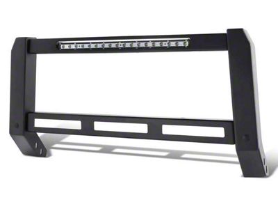 Modular Style Bull Bar with LED Light Bar; Black (16-23 Tacoma)