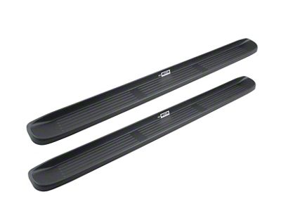 Molded Unlighted Running Boards; Black (05-23 Tacoma Double Cab)