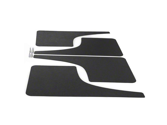 Mud Flaps; Front and Rear; Dry Carbon Fiber Vinyl (16-23 Tacoma)
