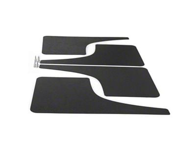 Mud Flaps; Front and Rear; Dry Carbon Fiber Vinyl (05-15 Tacoma)
