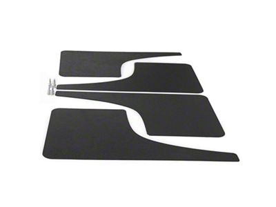 Mud Flaps; Front and Rear; Matte Black Vinyl (05-15 Tacoma)