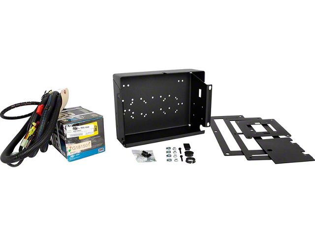 Non-Locking Steel Door Bed Compressor Box Mount with 12V Air-Locker Specific Compressor; Passenger Side (05-23 Tacoma)