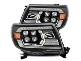 AlphaRex NOVA-Series LED Projector Headlights; Alpha Black Housing; Clear Lens (05-11 Tacoma w/o Factory DRL)