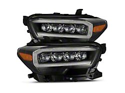 AlphaRex NOVA-Series LED Projector Headlights; Black Housing; Clear Lens (16-23 Tacoma SR5)