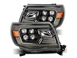 AlphaRex NOVA-Series LED Projector Headlights; Black Housing; Clear Lens (05-11 Tacoma w/ Factory DRL)