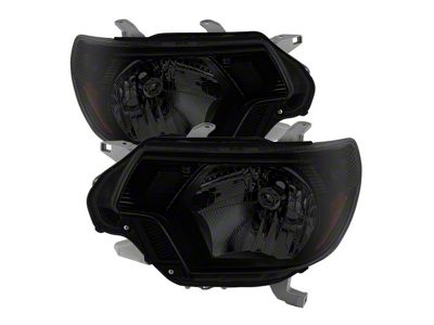 OE Style Headlights; Black Housing; Smoked Lens (12-15 Tacoma)