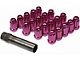 Pink 6-Spline Drive Wheel Lug Nuts; M12x1.50; Set of 20 (05-24 Tacoma)