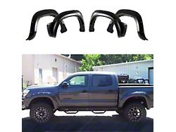 Pocket Dimple Style Fender Flares; Smooth Black (12-15 Tacoma w/ 6-Foot Bed)