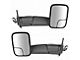 Powered Manual Folding Towing Mirrors; Textured Black (05-15 Tacoma)