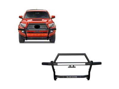 Rambler Grille Guard; Matte Black (05-23 Tacoma)