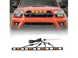 Raptor Style Grille Lights; Amber (12-15 Tacoma TRD Pro)