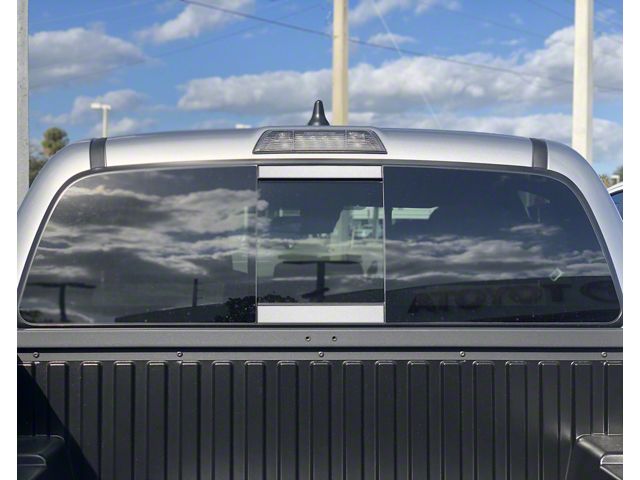 Rear Power Sliding Window Accent Trim; Silver Sky Metallic (16-23 Tacoma)