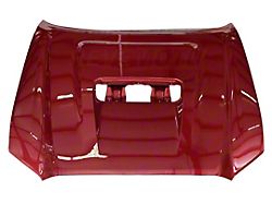 Replacement Aftermarket Hood with Scoop Opening; Barcelona Red Mica (16-23 Tacoma)