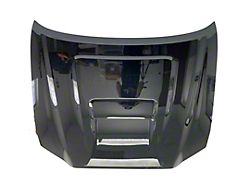 Replacement Aftermarket Hood with Scoop Opening; Black (16-23 Tacoma)