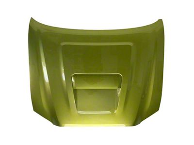 Replacement Aftermarket Hood with Scoop Opening; Electric Lime Metallic (16-23 Tacoma)