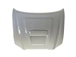 Replacement OEM Hood with Scoop Opening; Super White 2 (16-23 Tacoma)