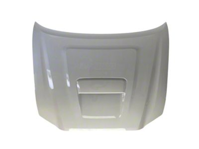 Replacement OEM Hood with Scoop Opening; Super White 2 (16-23 Tacoma)