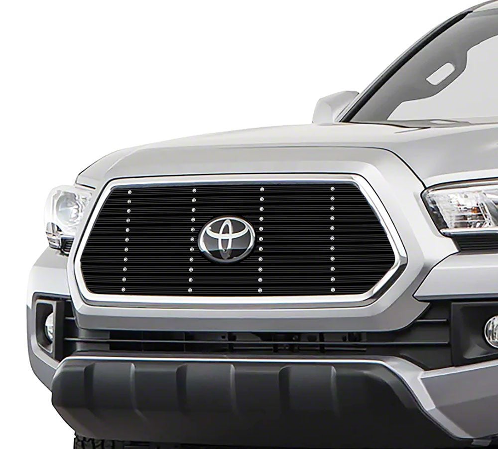 Tacoma Rugged Billet Grille Insert; Black (18-19 Tacoma w/ Front ...