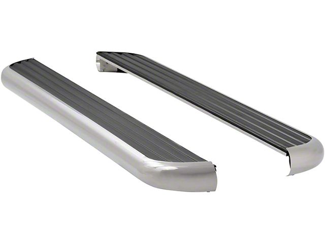 MegaStep 6.50-Inch Running Boards; Polished Stainless (05-23 Tacoma Double Cab)