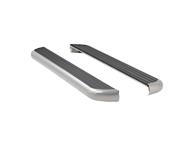 MegaStep 6.50-Inch Running Boards without Mounting Brackets; Polished Stainless (05-23 Tacoma Double Cab)