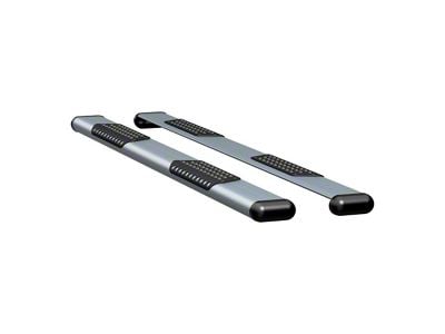 O-Mega II 6-Inch Oval Side Step Bars without Mounting Brackets; Silver (05-23 Tacoma Double Cab)