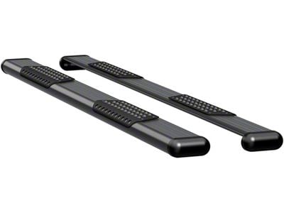 O-Mega II 6-Inch Oval Side Step Bars; Textured Black (05-23 Tacoma Double Cab)