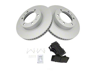 Semi-Metallic 6-Lug Brake Rotor and Pad Kit; Front (05-23 4WD Tacoma)