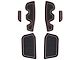 Side Door Pocket Foam Inserts; Black/Pink (16-23 Tacoma Access Cab)